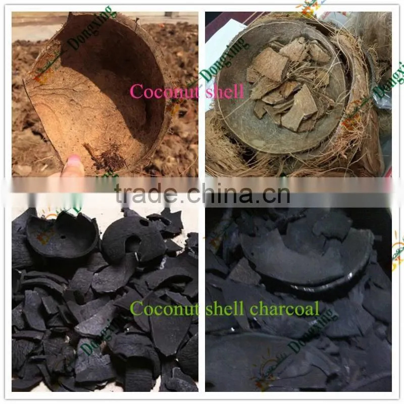 wood timber sawdust charcoal briquettes carbonization stove
