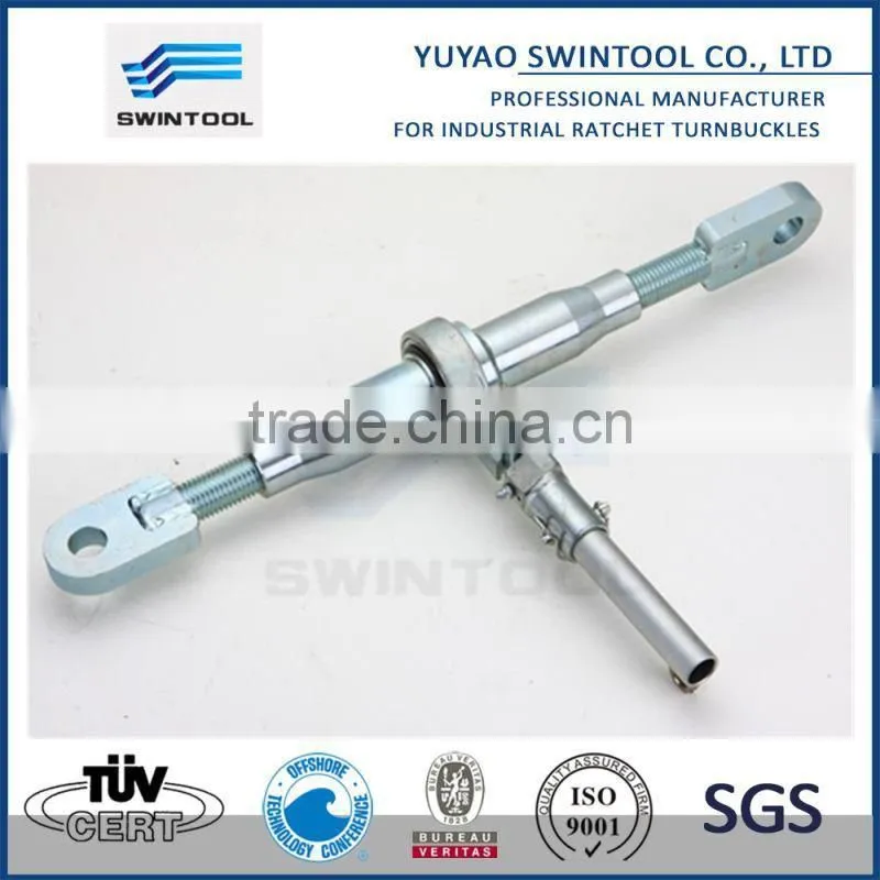 Compactor ratchet turnbuckle with Jaw Jaw