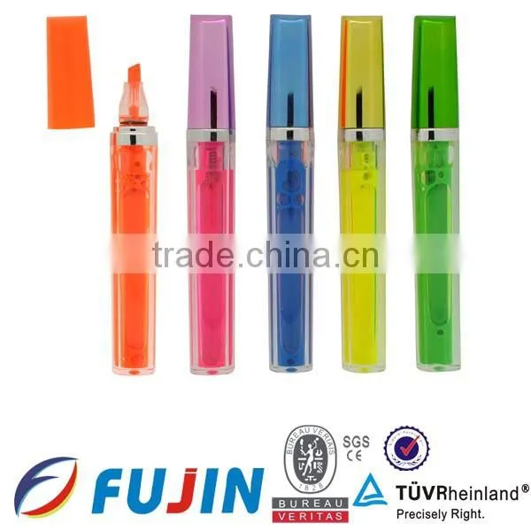 4 in 1 highligher set with sliver base for promotion/Office four color pen/uv highlighter pen