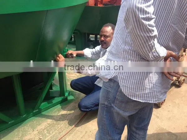 HUAHONG new type and good quality Lead edge runner wet pan mill to SUDAN