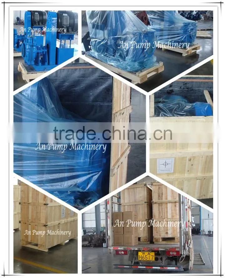 cantilevered centrifugal Rubber lined slurry pump for coal washing