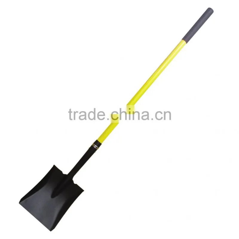 mini square carbon steel snow shovel with fiberglass handle