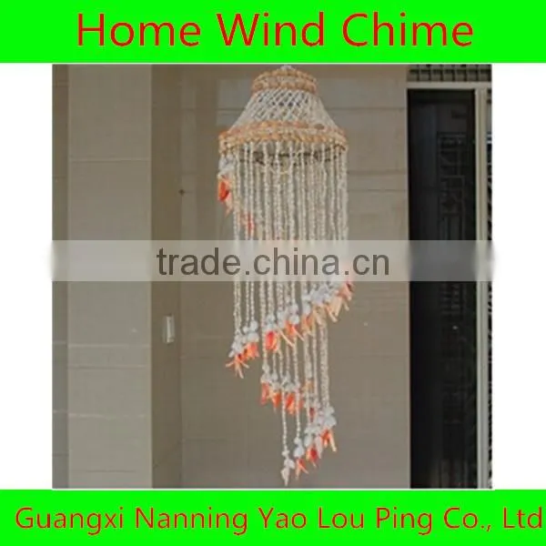 Seashell rotation heart-shape wind chime unique wind chime wholesale