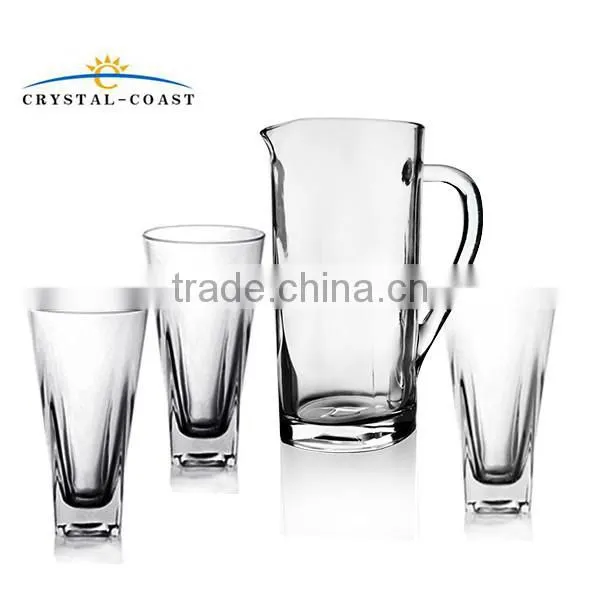 1.5 liter beer glass mug wholesale customized mugs clear 7PCS glass mug with handle