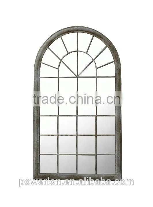 POWERLON Vintage Garden Iron Window Mirrors with Natural Beauty Reflection