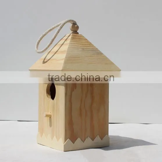 Simple Wooden craft Bird cage House