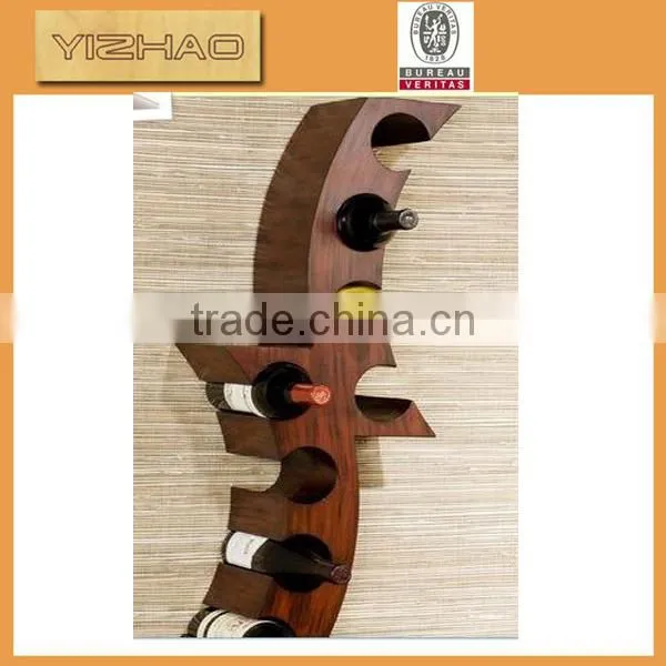 Home wood item wine shelf,wood wine shelf for store..