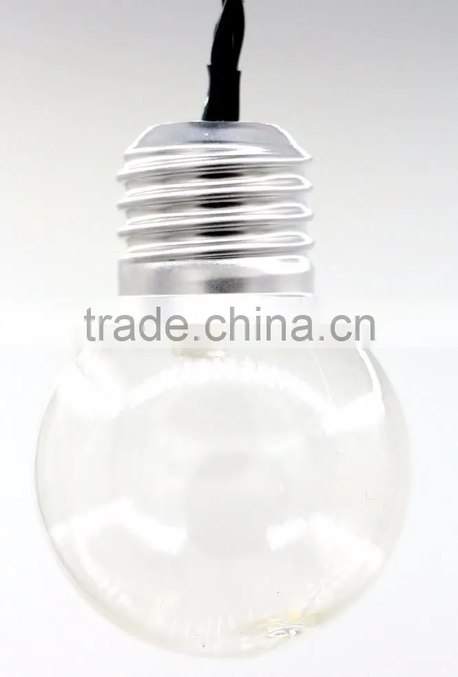10-LED Solar Light Bulb Hanging Garden Lantern String Light