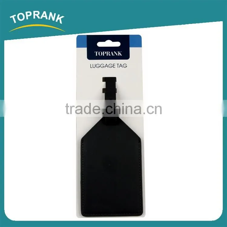 Toprank Wholesale Custom Travel Accessory Bulk Pu Luggage Tag For Travelling,Travel Luggage Tag With Pu Strap