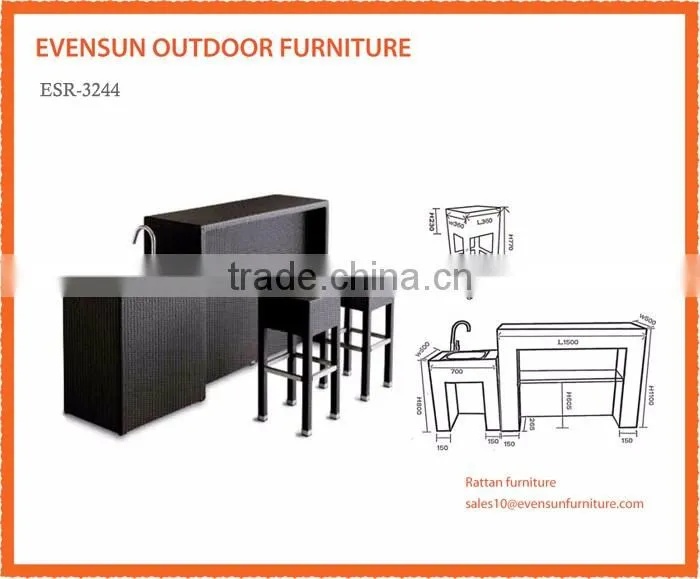 Outdoor Resin indoor wicker dining sets
