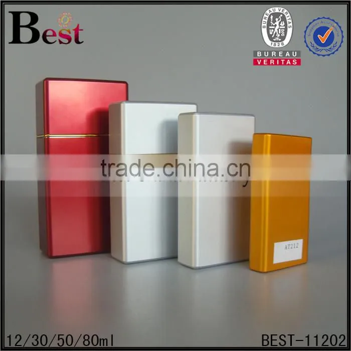 30ml 50ml 80ml atomizer cosmetic perfume spray bottle red square perfume spray bottle pump perfume bottle 30ml spray