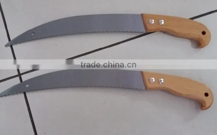 high speed hand saw with big wooden handle