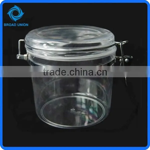 Transparent Candy Jar Can Food Plastic Container With Lid