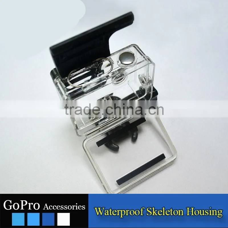 2016 New Wholesale waterproof skeleton housing for sports camera accessory
