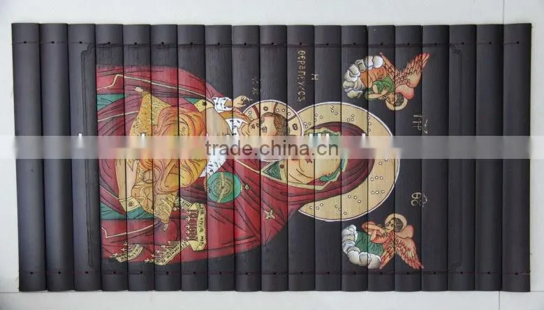 carved bamboo wall decor