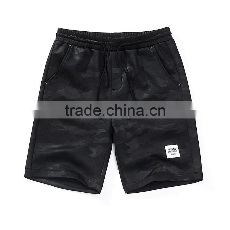 High quality summer camo shorts men shorts wholesale sweat shorts black/blue color