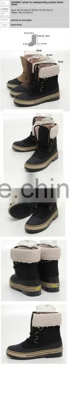 2sbd0841 winter fur waterproofing outdoor womens boots