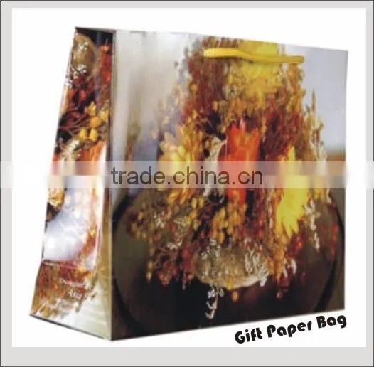 Paper Bags Floral designs with Rope Handles