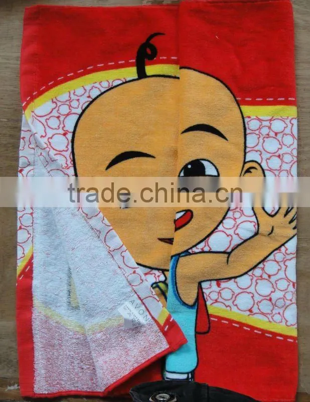 Kid Bath Towel with reactive printed