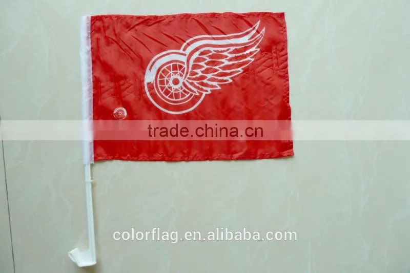custom polyester car window flag