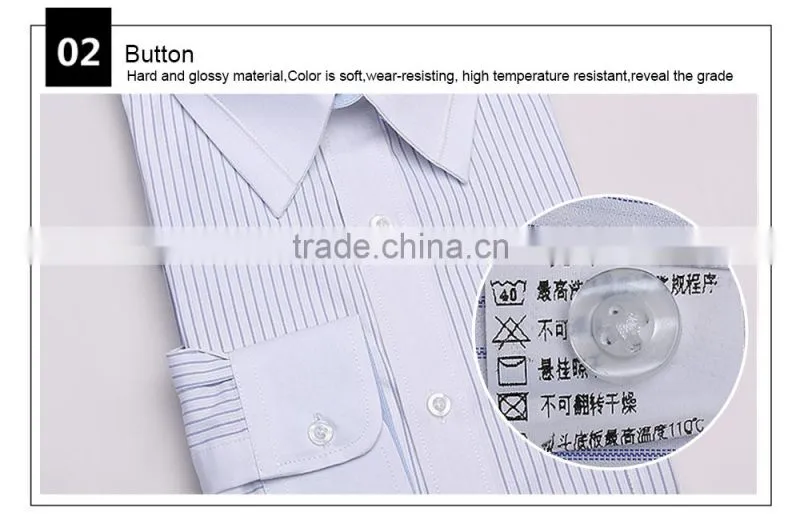 2015 latest men's long sleeve business shirt of stirp (DSHM016)