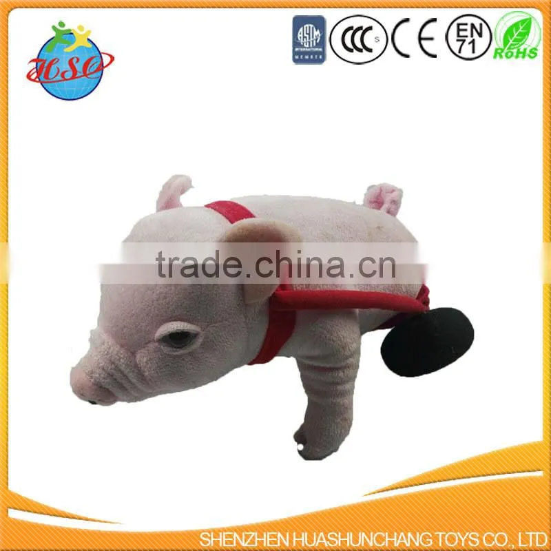 custom tough pink plush pig