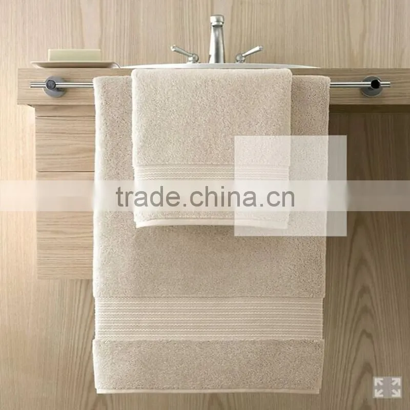Luxury hotel 21 bath towels with satin high-grade