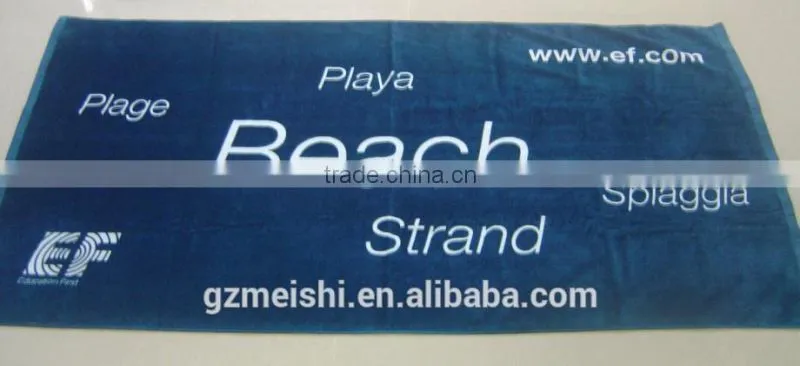 cotton Terry loop gym towel with logo