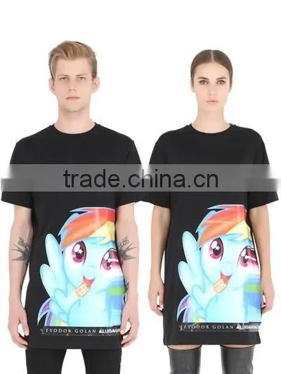 Custom Unisex Rubber Printed Black T-Shirts,100 Cotton O Neck T-Shirts for Men and Women