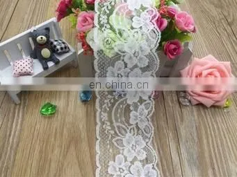 7.5CM WIDE WHITE LACE TRIMEXQUISITE VINTAGE GAUZE EMBROIDERY LACE DECORATION GARMENT ACCESSORIES 1YARD/LOT