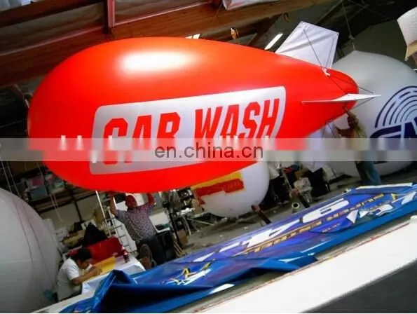 4m long inflatable blimp airship/inflatable zeppelin helium balloon for advertising