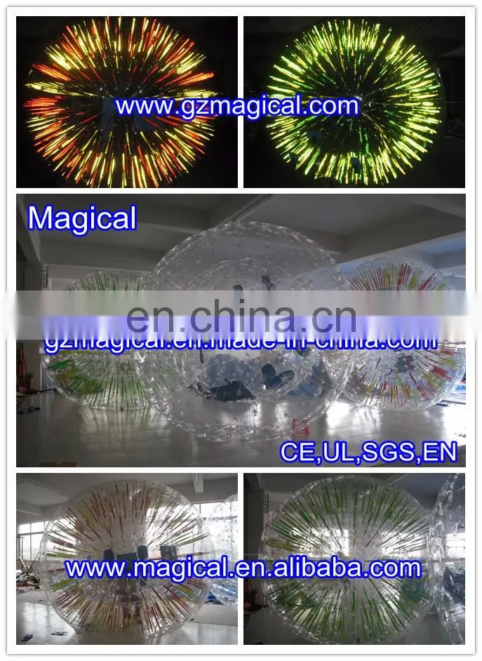 Glowing inflatable human balloon inflatable hamster zorb ball