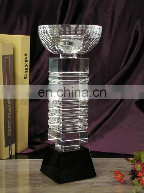 crystal football trophy cup