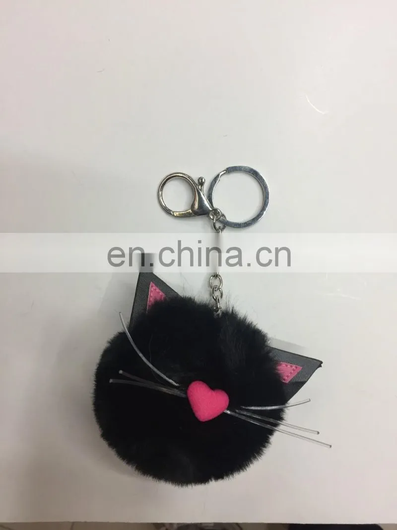Wholesale PU flower keychain