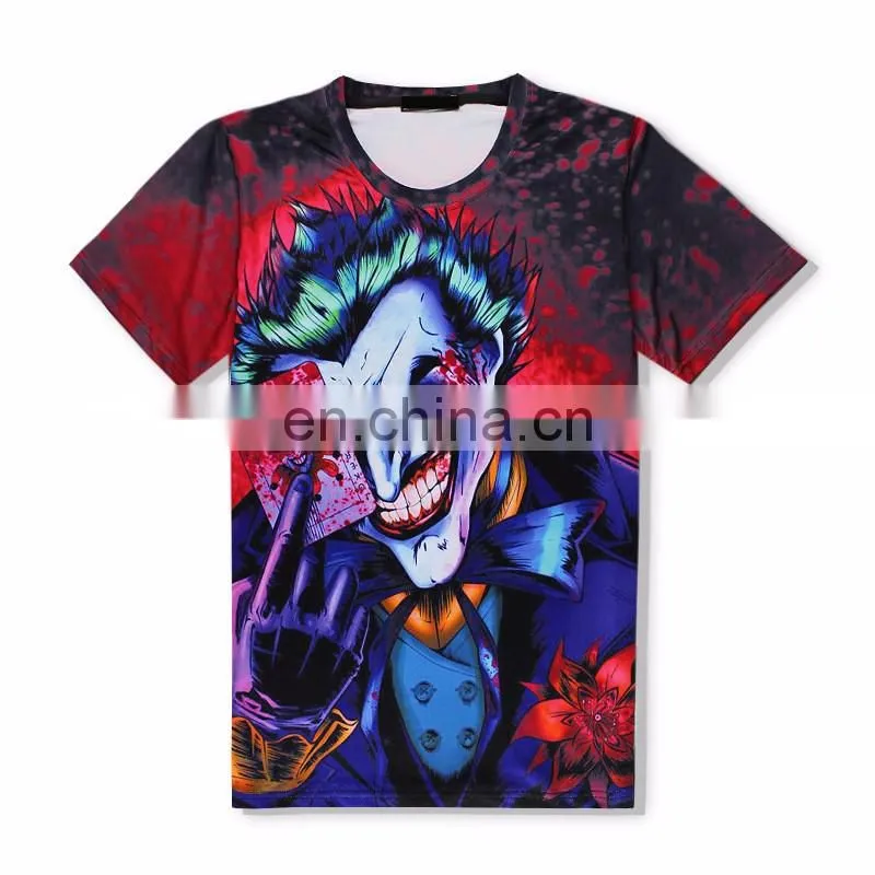 US fashion lion pitcure print high end mens 3D T shirt