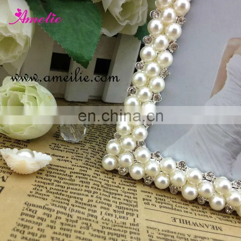 AP9012 Pearl Square Wedding Funny Photo Frames
