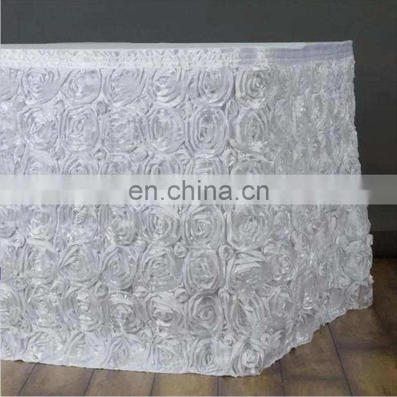 TC031 white table cloth white trendy table cloth modern design table cloth