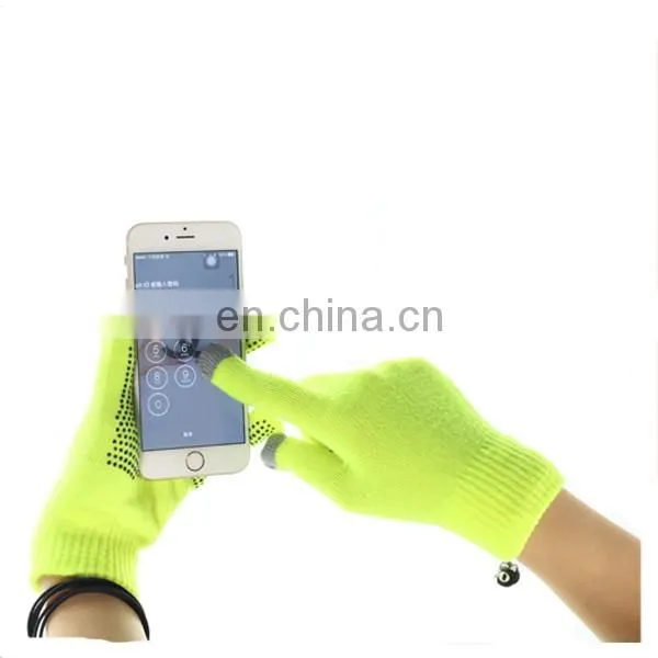 Winter fashion custom touchscreen gloves