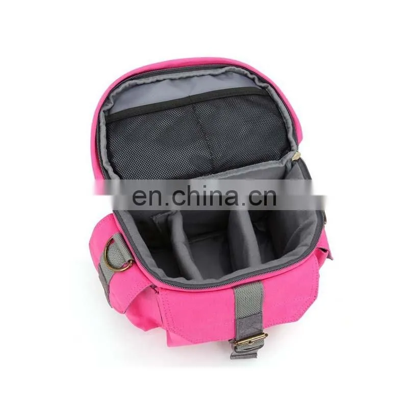 camera water resistant canvas case bag with shoulder strap high zoom camera bag