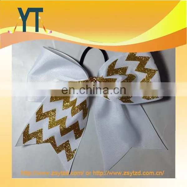 Popular Special Style Mix Golden Color Hair Bow/Barrette/Hair Pin With Black Hair Tie