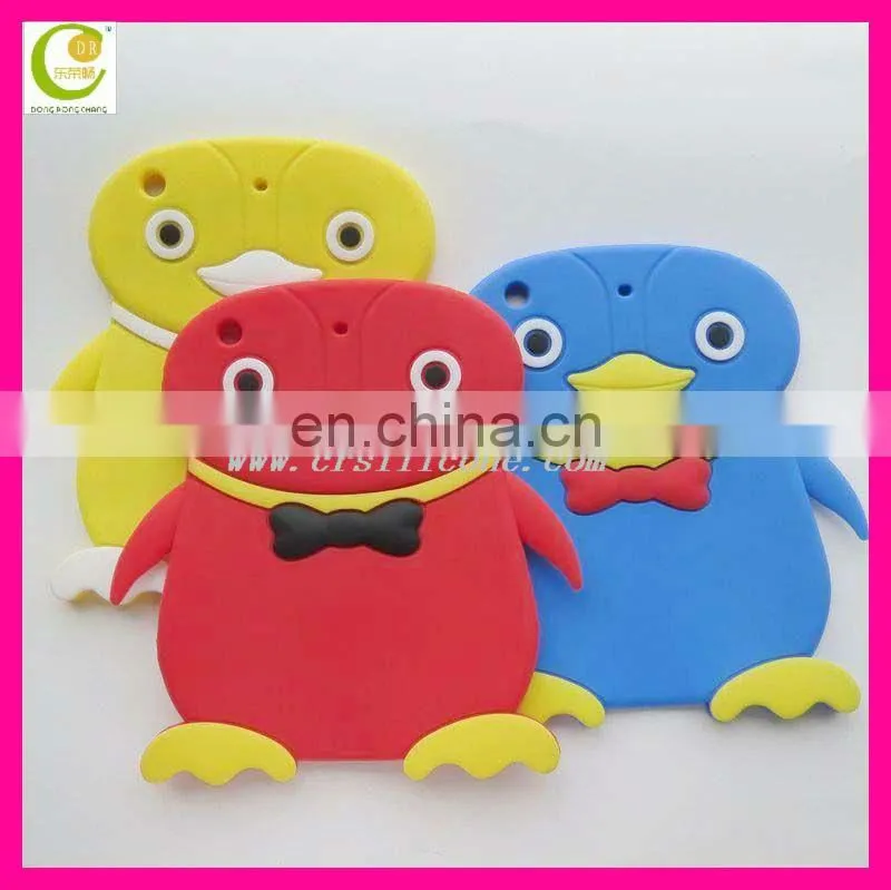 New Design animal cartoon shape Soft Silicone Rubber Case For Ipad