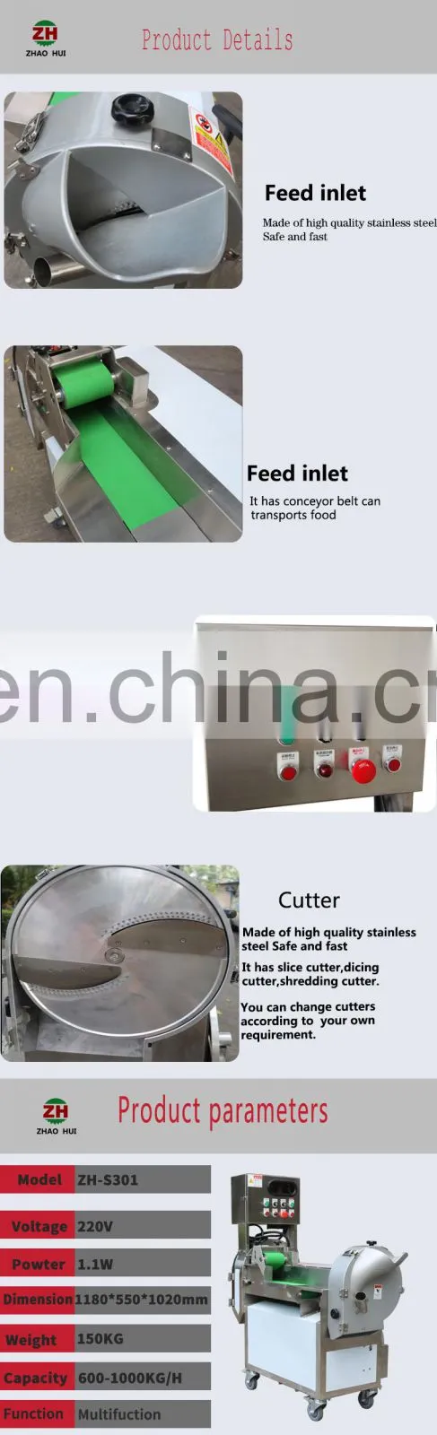 Garlic leek green vegetable cutter potato apple lemon cutting machine