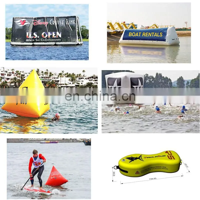 Hot Promotion Floating Marker Buoys Yellow Inflatable Life Buoys For Racing Marks