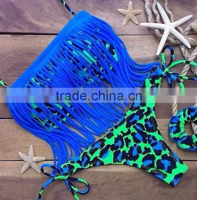 2016 hot sale cheap Colorfull Sexy european style Women's Bikini Style with printing