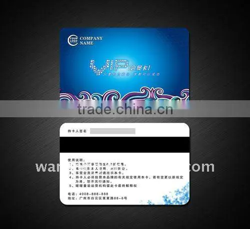 Best-selling custom made plastic VIP card with factory price