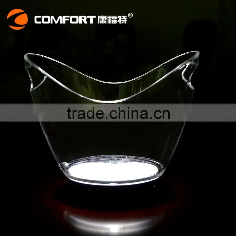 colorful flashing acrylic led ice bucket