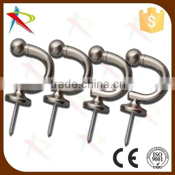New Fashion Bronze Curtain Tie Back Hooks half-opened Anti Rust W/ Screws