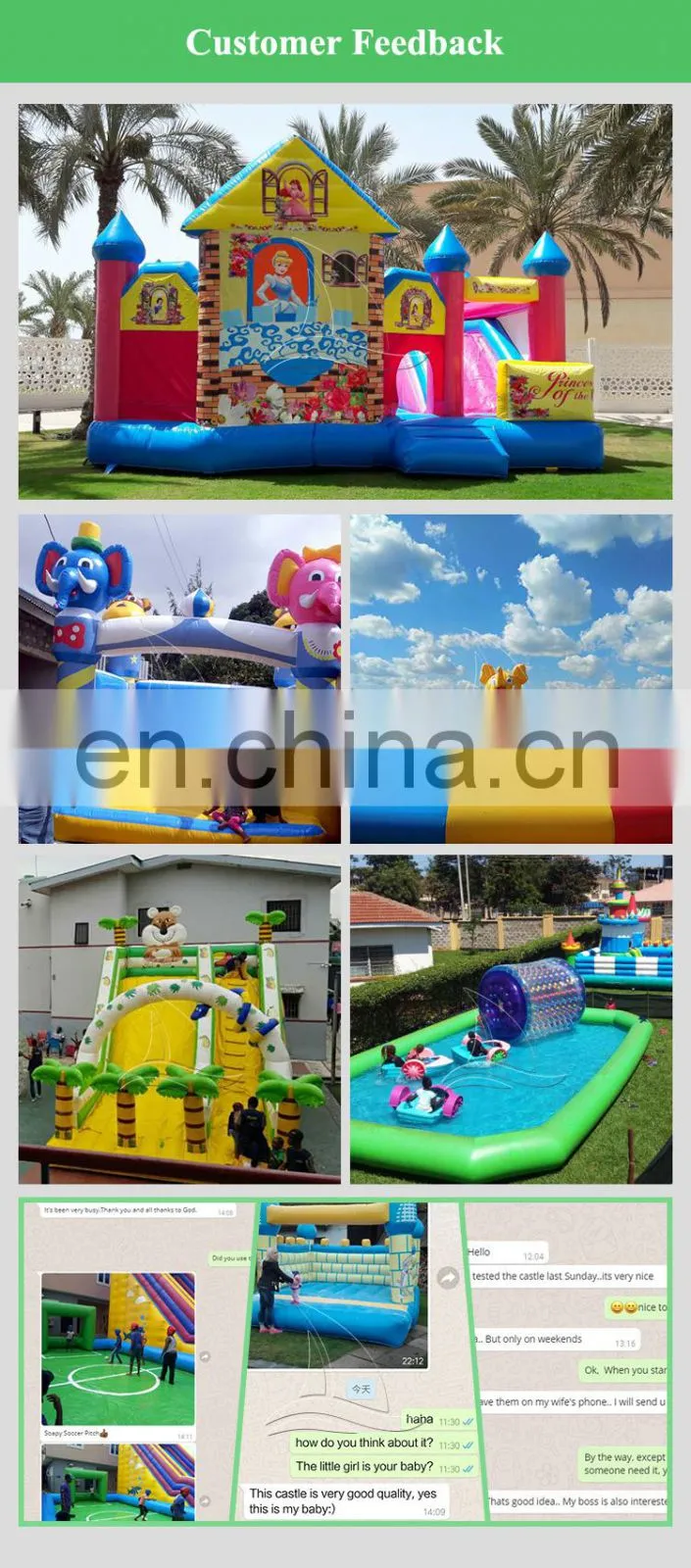 Funny kids inflatable amusement park inflatable combo inflatable bouncer house