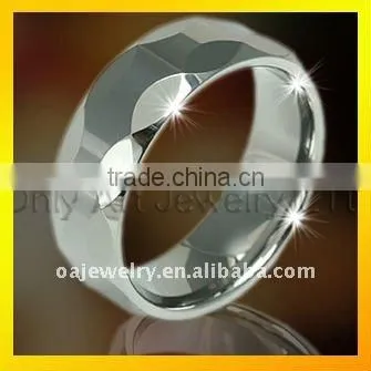 2013 NEW fashionable mens ring ,black engravable tungsten jewelry paypal