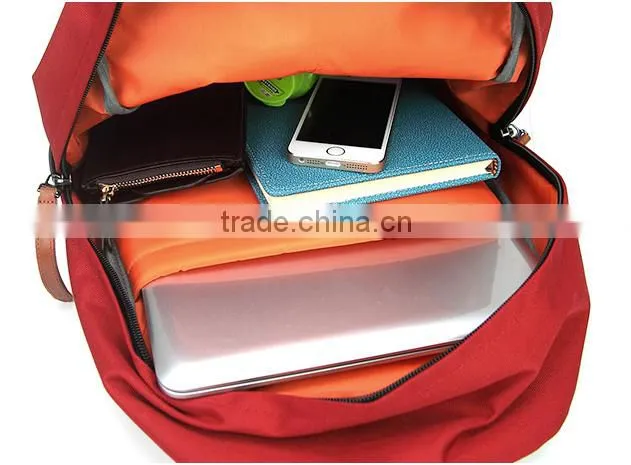 Europ fashion 600D school backpack laptop bag fashion backpack